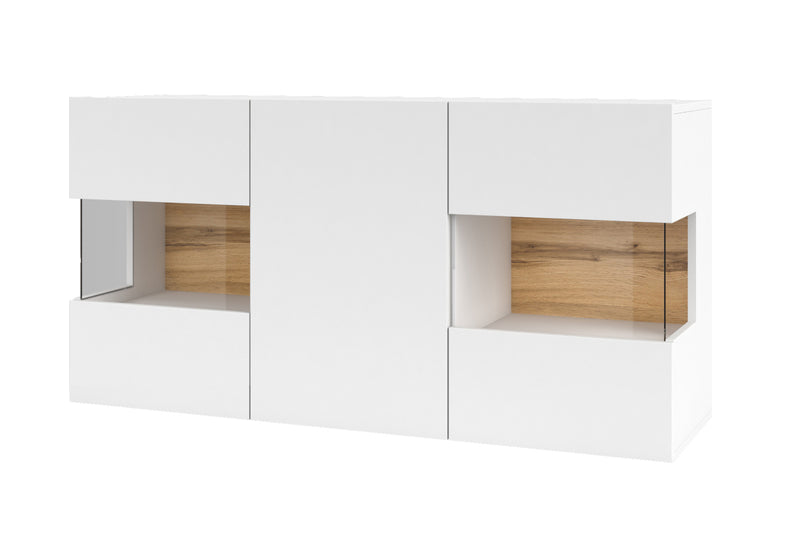 Komada AVANA 3D, 120x62x35, biela/wotan dub -  - 0