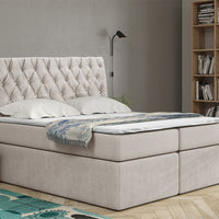 Čalúnená posteľ boxspring LUCA, 120x200, trinity 01 -  - 0