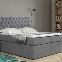 Čalúnená posteľ boxspring LUCA, 120x200, trinity 14 -  - 0