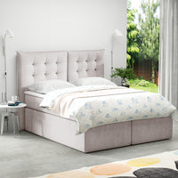 Čalúnená posteľ boxspring MICHELE, 120x200, trinity 01 -  - 0