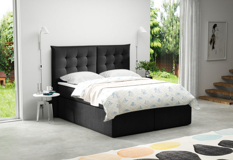 Čalúnená posteľ boxspring MICHELE, 120x200, trinity 16 -  - 0