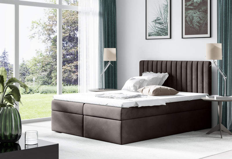 Čalúnená posteľ boxspring CHICITA, 120x200, trinity 08 -  - 0