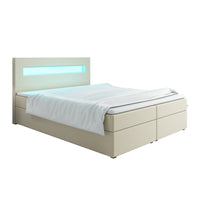 Čalúnená posteľ boxspring LIZA, 140x200, soft 33 -  - 0