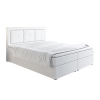 Čalúnená posteľ boxspring LENZA, 140x200, soft 17 -  - 0