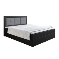 Čalúnená posteľ boxspring LENZA, 140x200, soft 11/sawana 21 -  - 0