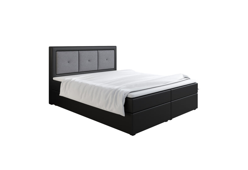 Čalúnená posteľ boxspring LENZA, 140x200, soft 11/sawana 21 -  - 0