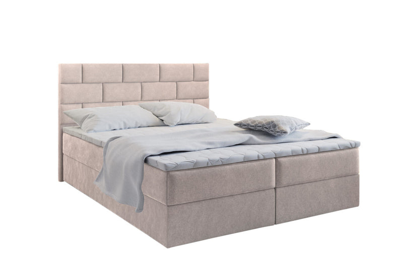 Čalúnená posteľ boxspring PERLA, 140x200, aston 2 -  - 0