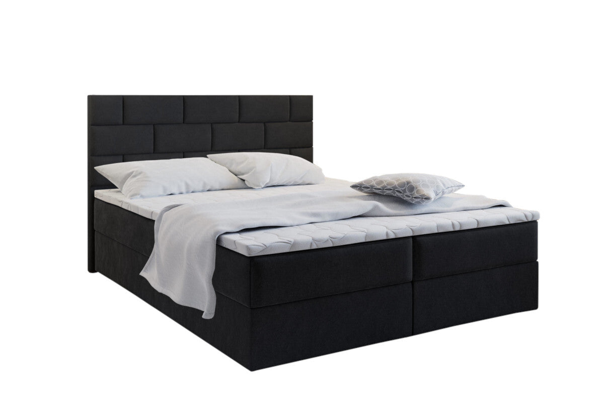 Čalúnená posteľ boxspring PERLA, 140x200, aston 14 -  - 0