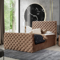 Čalúnená posteľ boxspring CAMEL, 120x200, riviera 24 -  - 0