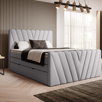 Čalúnená posteľ boxspring CANDY, 140x200, gojo 04 -  - 0