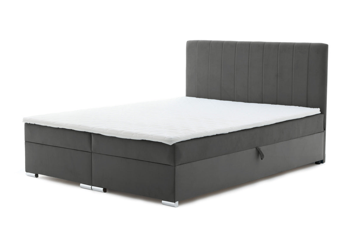 Čalúnená posteľ boxspring WILDE + topper, 160x200, trinity 15 -  - 0