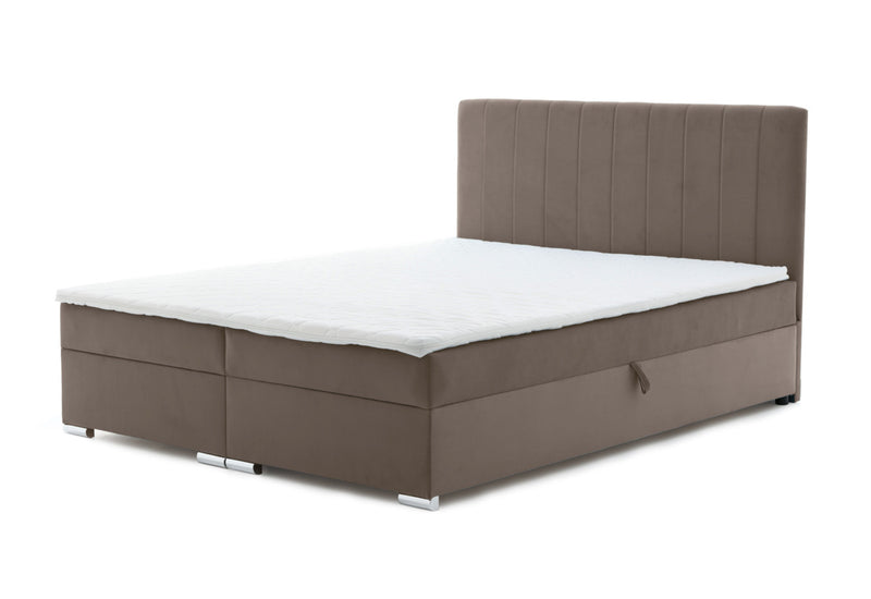 Čalúnená posteľ boxspring WILDE + topper, 160x200, trinity 06 -  - 0