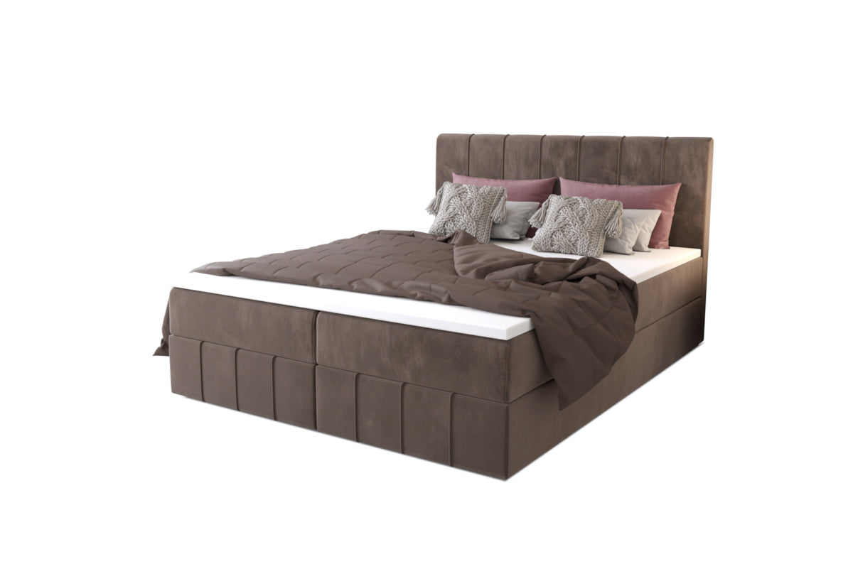 Čalúnená posteľ boxspring HAMAN, 140x200, monolith 15 -  - 0