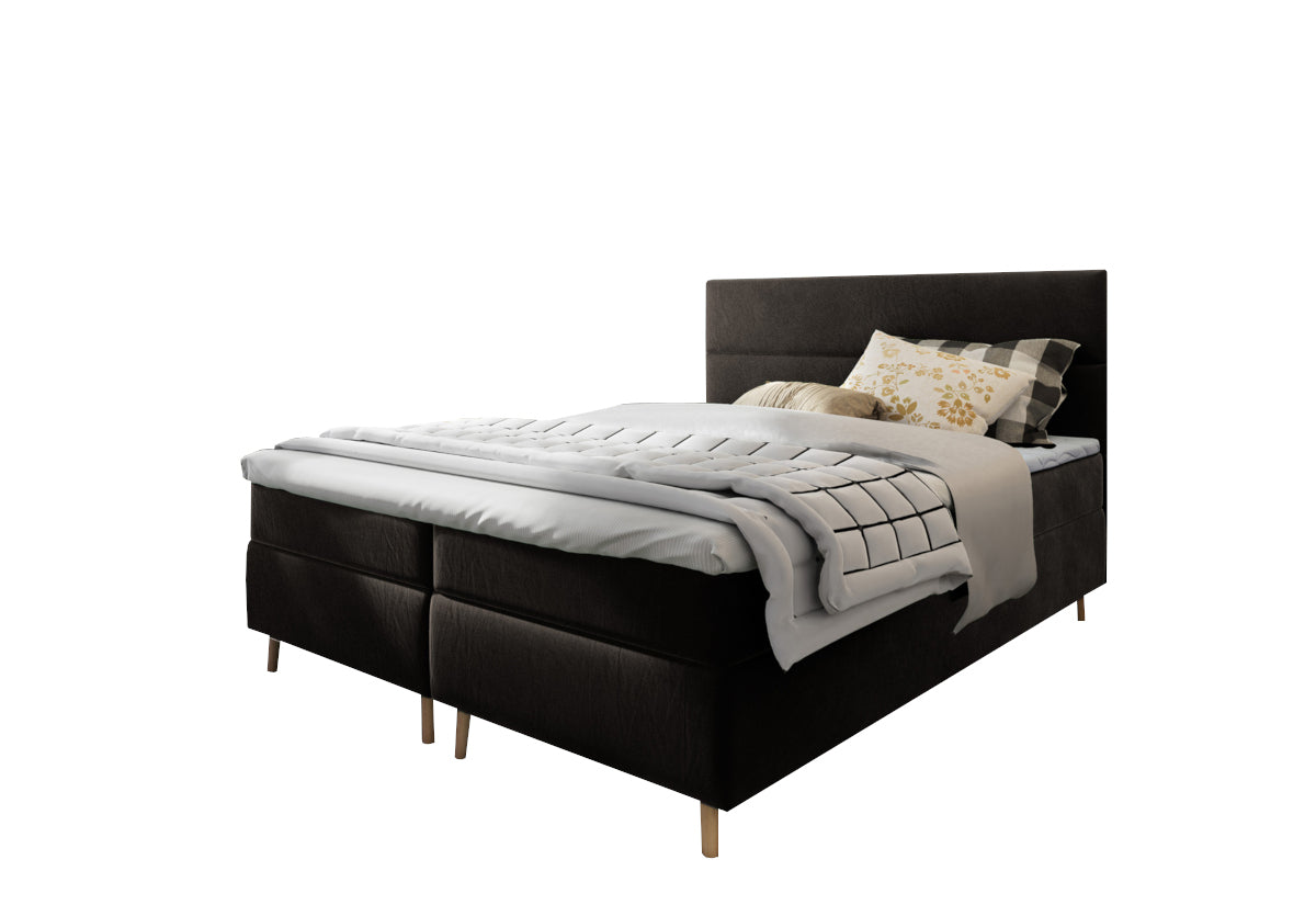 Čalúnená posteľ boxspring LANTA, 140x200,  kronos 07 -  - 0