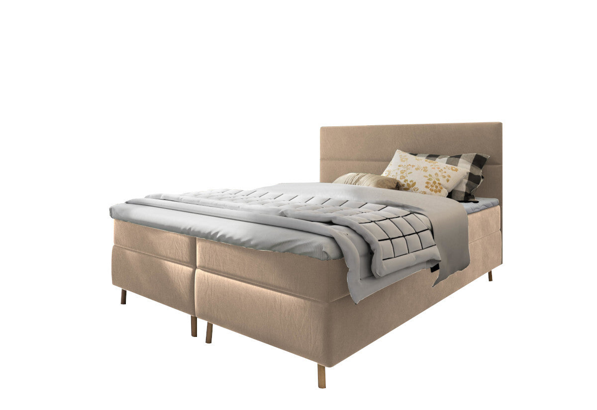 Čalúnená posteľ boxspring LANTA, 140x200,  kronos 27 -  - 0