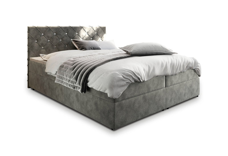 Čalúnená posteľ boxspring IRANA, 140x200,  magic velvet 2217 -  - 0