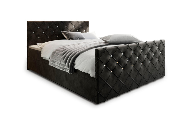 Čalúnená posteľ boxspring MINDY, 140x200,  magic velvet 2219 -  - 0