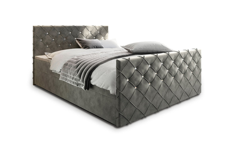 Čalúnená posteľ boxspring MINDY, 140x200,  magic velvet 2217 -  - 0