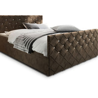 Čalúnená posteľ boxspring MINDY, 140x200,  magic velvet 2205 -  - 0