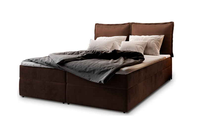 Čalúnená posteľ boxspring LINTO, 140x200, monolith 29 -  - 0