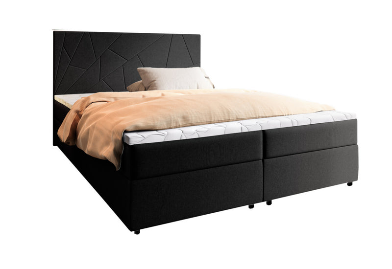 Čalúnená posteľ boxspring LADO, 140x200, inari 100 -  - 0