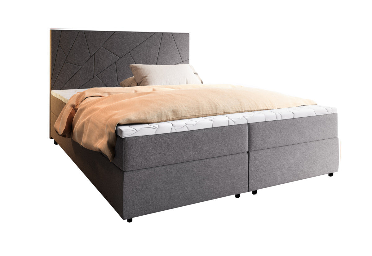 Čalúnená posteľ boxspring LADO, 140x200, inari 96 -  - 0