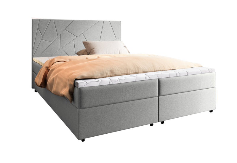 Čalúnená posteľ boxspring LADO, 140x200, inari 91 -  - 0