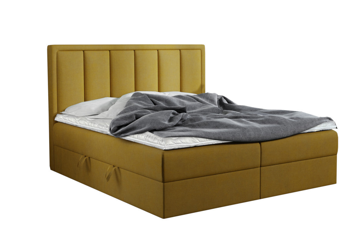 Čalúnená posteľ boxspring FRANIA, 140x200, kronos 01 -  - 0