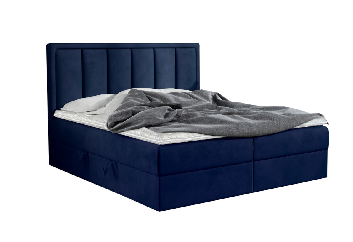 Čalúnená posteľ boxspring FRANIA, 140x200, kronos 09 -  - 0