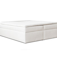 Čalúnená posteľ boxspring PHILIPPE , 120x200, biela -  - 0