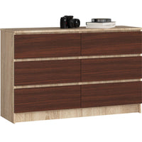 Komoda SEREA, 120,4x77x40, dub sonoma/wenge -  - 0