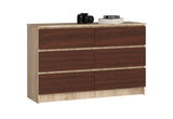 Komoda SEREA, 120,4x77x40, dub sonoma/wenge -  - 0